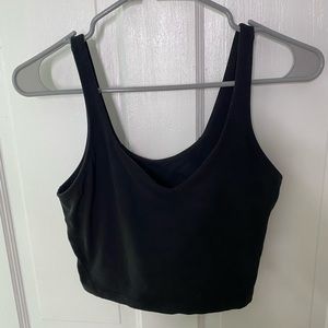 black lululemon allium tank